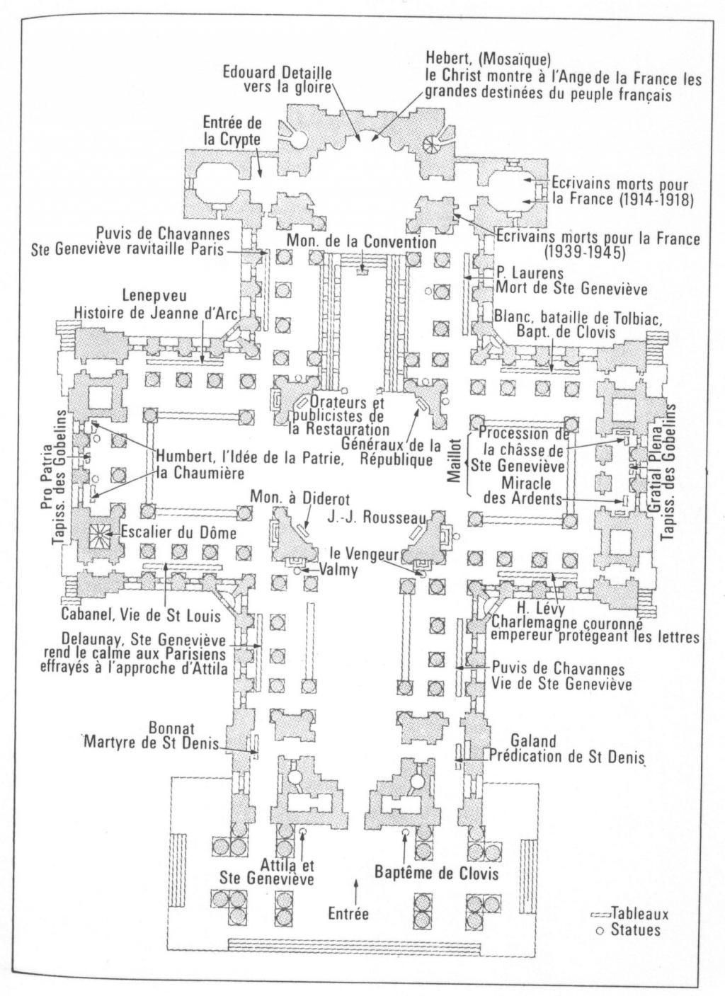 Cemetery map of Le Panthéon in France.